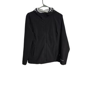 Free Country Black Wind Breaker Jacket Womens Size L